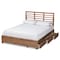 Baxton Studio Piera Modern Ash Walnut Brown Finished Wood Full Size 3-Drawer Storage Bed 175-9422-9620-Zoro - alternate 10